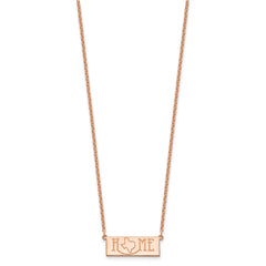 Sterling Silver/Rose Gold-Plated HOME/STATE Necklace XNA1519RP