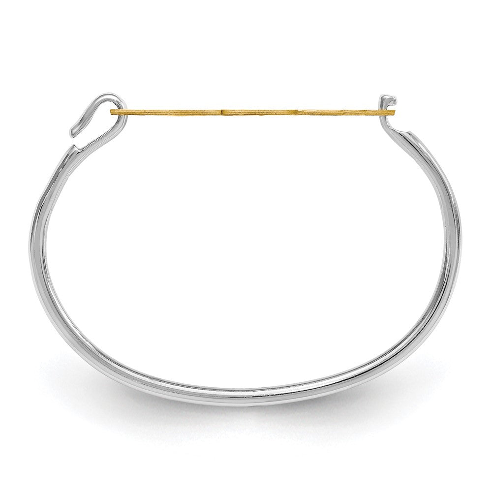 SS/Gold-plated Monogram with Sterling Silver Bangle XNA505GP