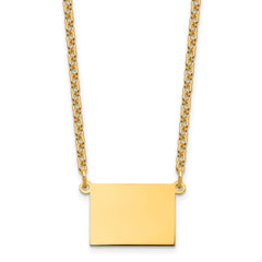 Sterling Silver/Gold-plated Colorado State Necklace XNA706GP-CO