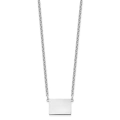 Sterling Silver/Rhodium-plated Colorado State Necklace XNA706SS-CO