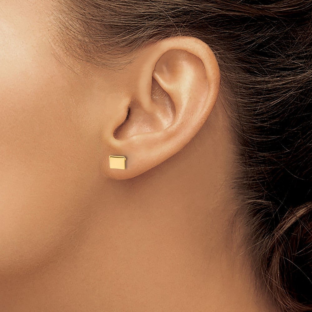 XNE50GP-CO Sterling Silver/Gold-plated Colorado State Earrings