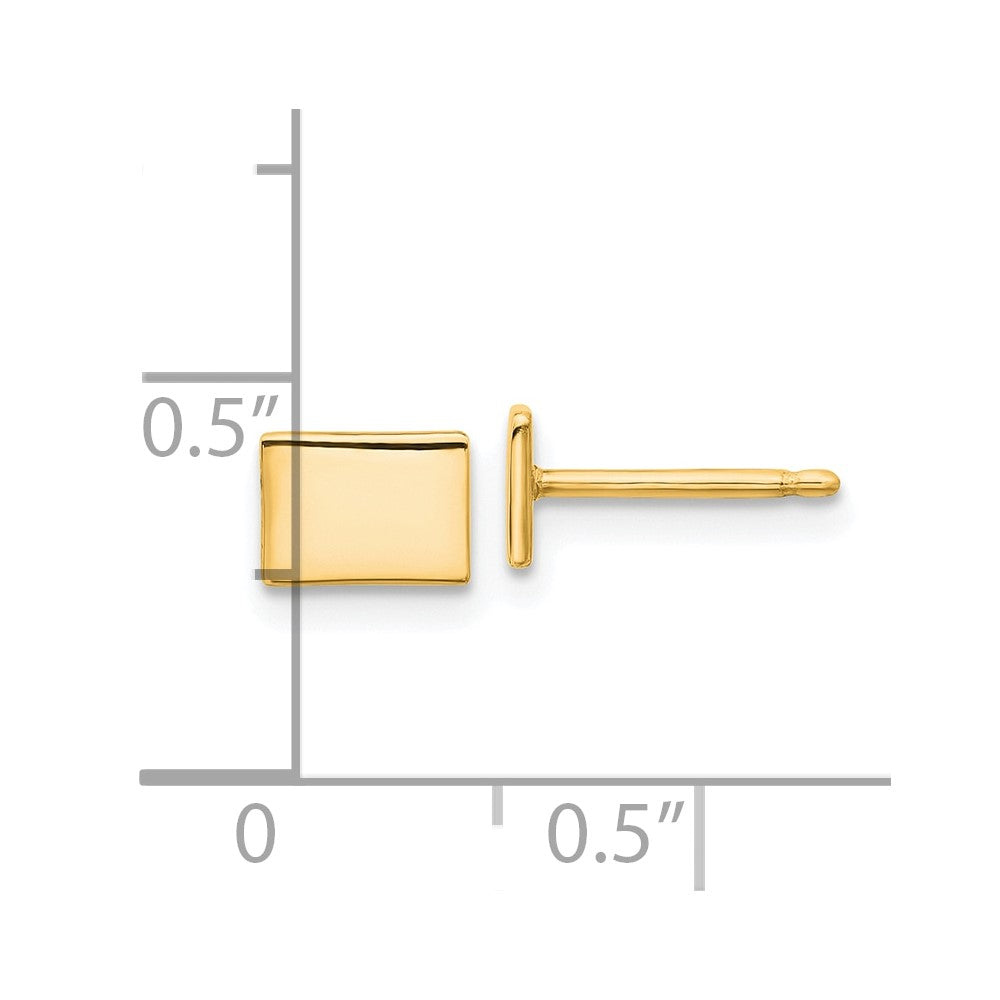 XNE50GP-CO Sterling Silver/Gold-plated Colorado State Earrings
