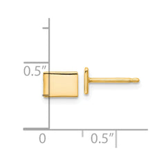 XNE50GP-CO Sterling Silver/Gold-plated Colorado State Earrings
