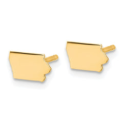 XNE50GP-IA Sterling Silver/Gold-plated Iowa State Earrings