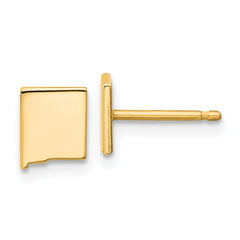 XNE50GP-NM Sterling Silver/Gold-plated New Mexico State Earrings
