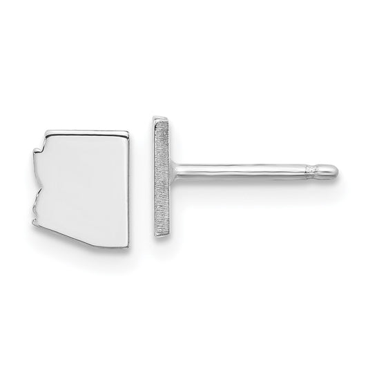 XNE50SS-AZ Sterling Silver/Rhodium-plated Arizona State Earrings