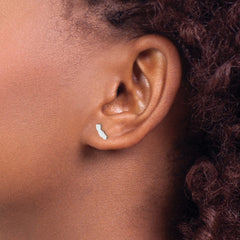 XNE50SS-CA Sterling Silver/Rhodium-plated California State Earrings