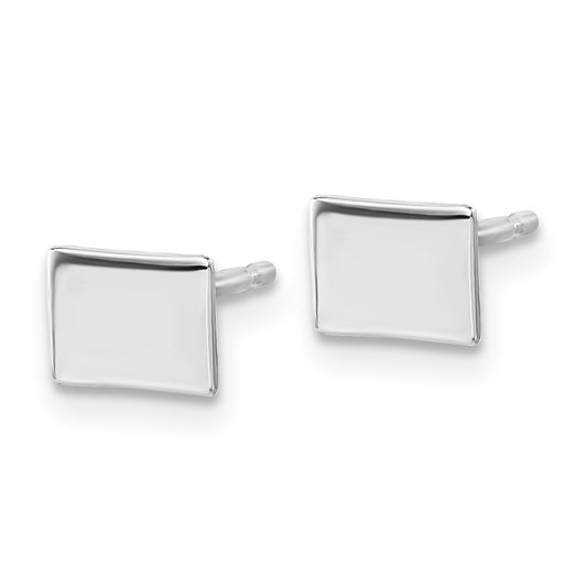 XNE50SS-CO Sterling Silver/Rhodium-plated Colorado State Earrings