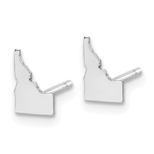 XNE50SS-ID Sterling Silver/Rhodium-plated Idaho State Earrings