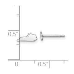 XNE50SS-KY Sterling Silver/Rhodium-plated Kentucky State Earrings