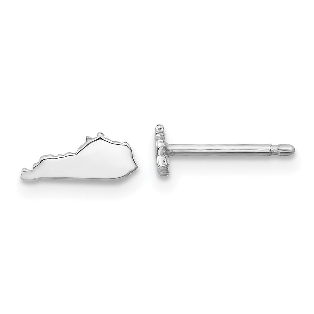 XNE50SS-KY Sterling Silver/Rhodium-plated Kentucky State Earrings