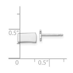XNE50SS-ND Sterling Silver/Rhodium-plated North Dakota State Earrings