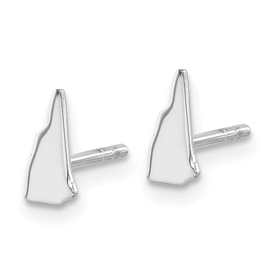 XNE50SS-NH Sterling Silver/Rhodium-plated New Hampshire State Earrings