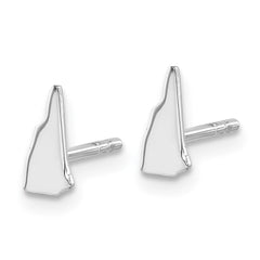 XNE50SS-NH Sterling Silver/Rhodium-plated New Hampshire State Earrings