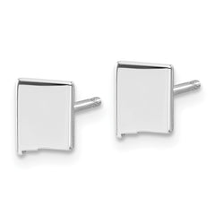 XNE50SS-NM Sterling Silver/Rhodium-plated New Mexico State Earrings