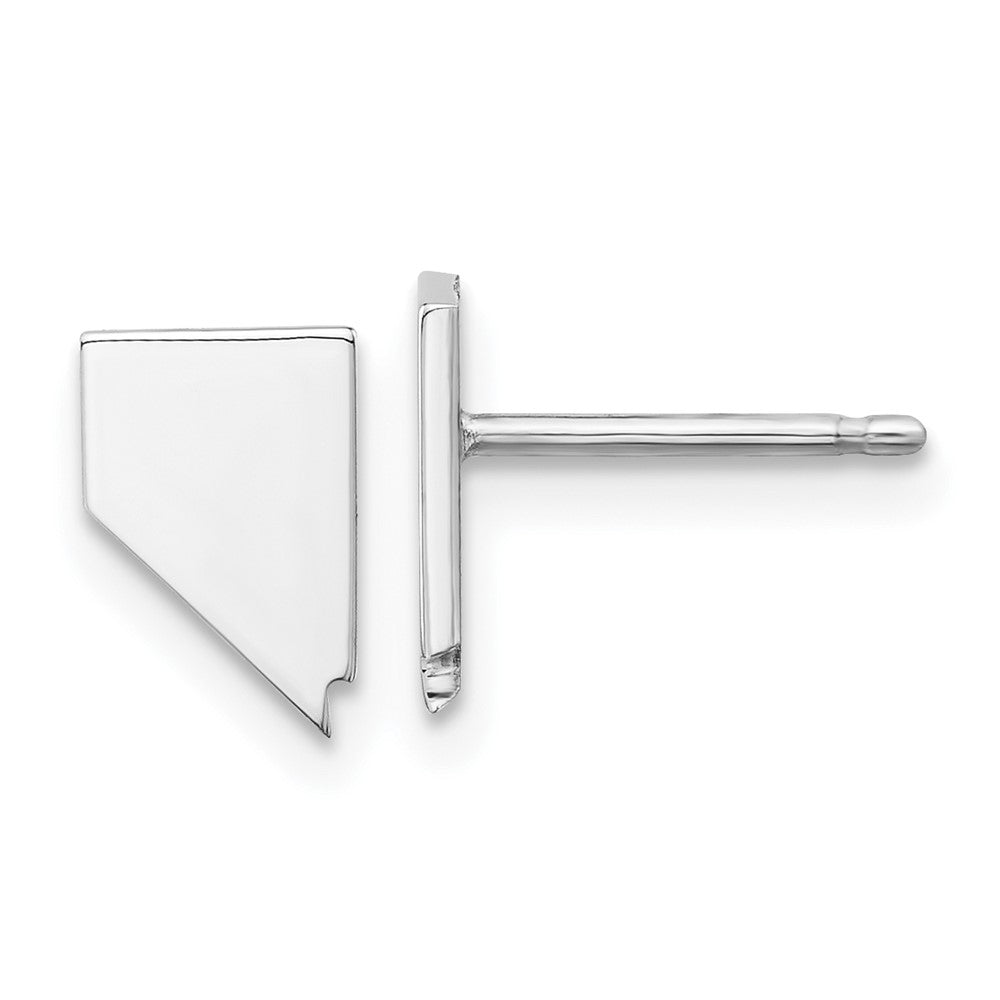 XNE50SS-NV Sterling Silver/Rhodium-plated Nevada State Earrings
