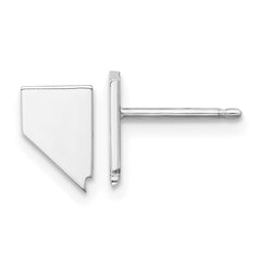 XNE50SS-NV Sterling Silver/Rhodium-plated Nevada State Earrings