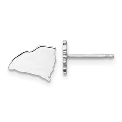 XNE50SS-SC Sterling Silver/ Rhodium-plated South Carolina State Earrings