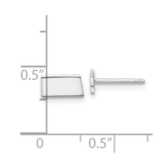 XNE50SS-SD Sterling Silver/Rhodium-plated South Dakota State Earrings