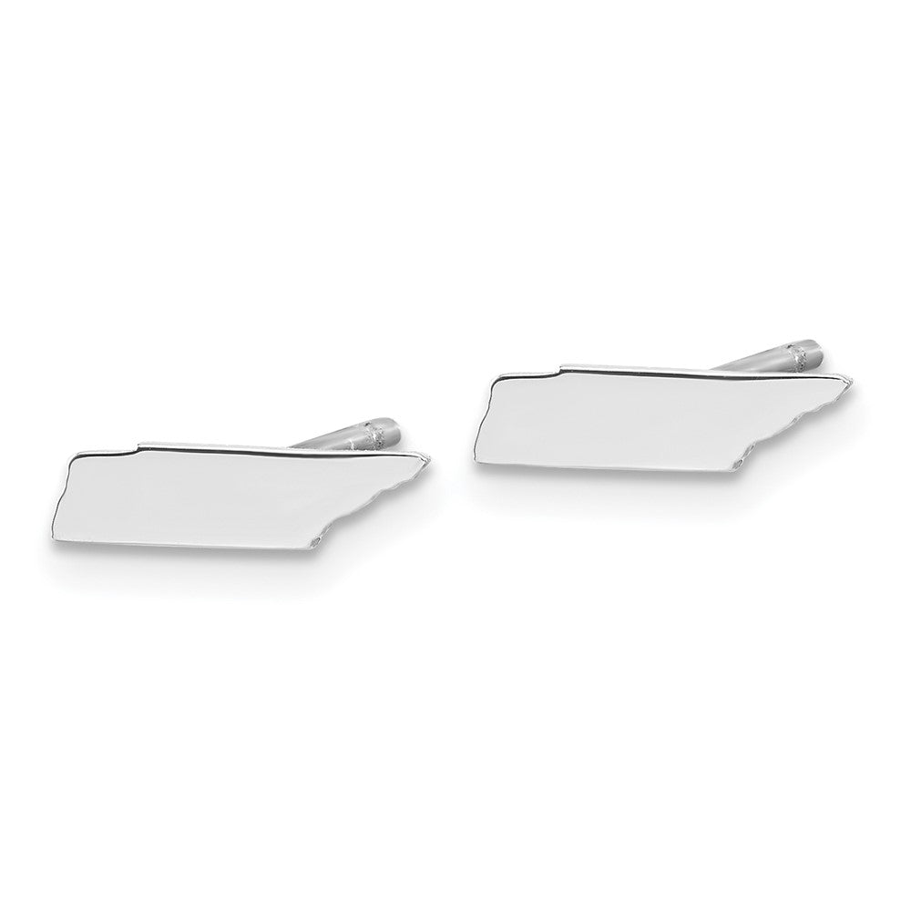XNE50SS-TN Sterling Silver/Rhodium-plated Tennessee State Earrings