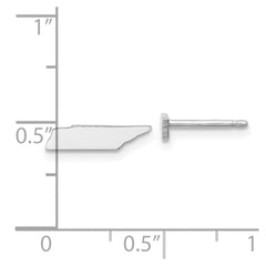 XNE50SS-TN Sterling Silver/Rhodium-plated Tennessee State Earrings