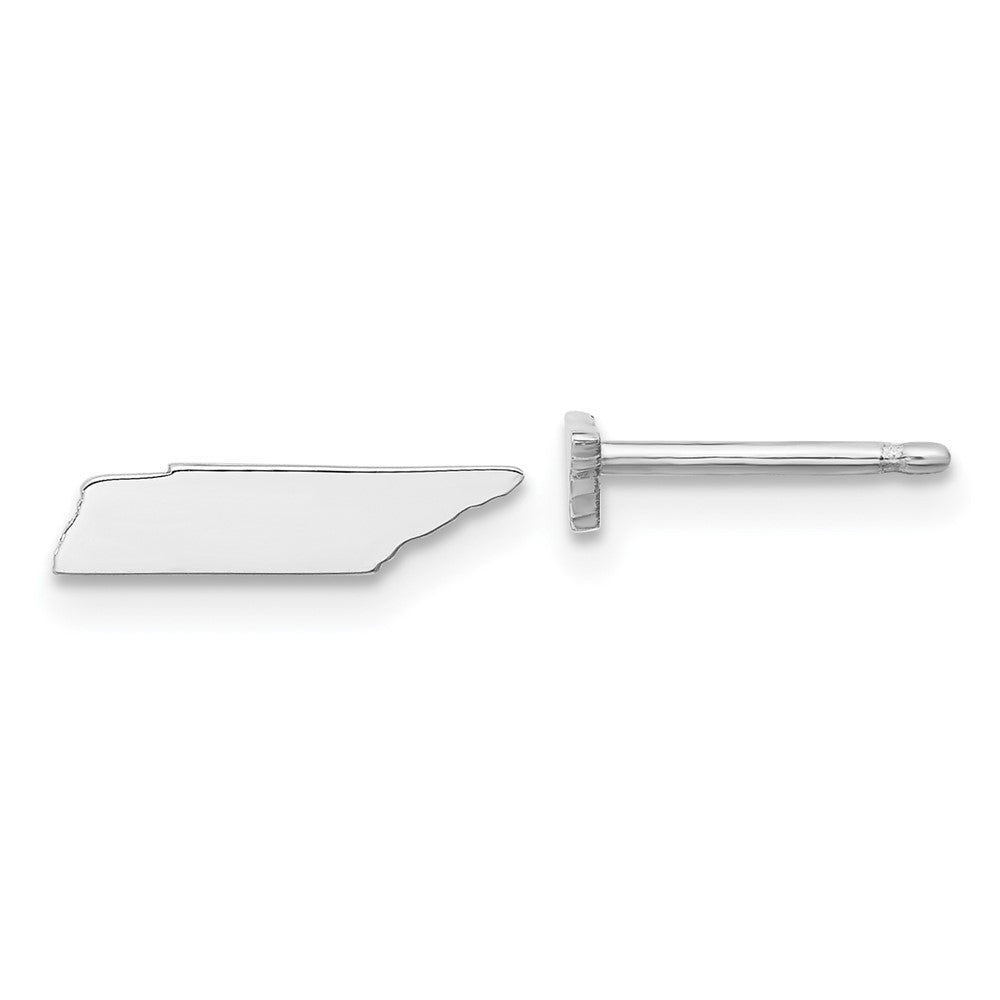 XNE50SS-TN Sterling Silver/Rhodium-plated Tennessee State Earrings