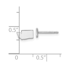 XNE50SS-WA Sterling Silver/Rhodium-plated Washington State Earrings