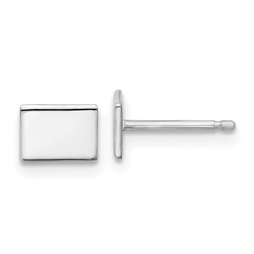 XNE50SS-WY Sterling Silver/Rhodium-plated Wyoming State Earrings