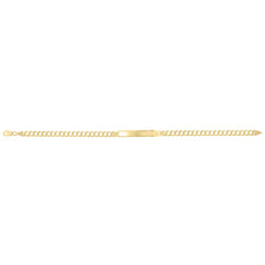 Yellow Gold Diamond Cut/ Textured ID Bracelets Bracelet