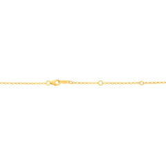 Yellow Gold Diamond Cut/ Textured Double Extendable Chain Basic Chain