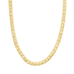 Yellow Gold Diamond Cut/ Textured Necklace
