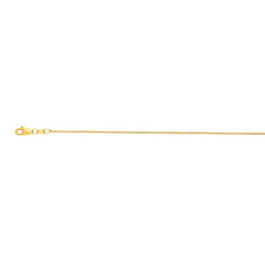 Yellow Gold Polished Round Wheat Necklace