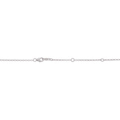 White Gold Polished Double Extendable Chain Necklace