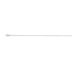 White Gold Polished Round Wheat Necklace