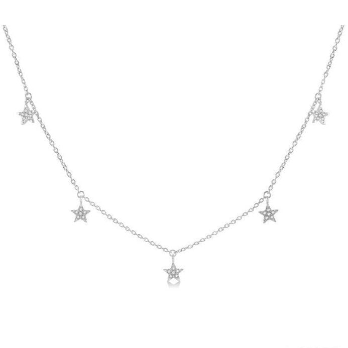Parkplace Jewelers Star Diamond Station Necklace 999B0PPFGNKWG