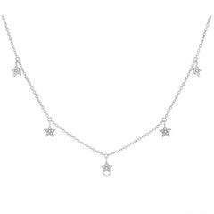 Parkplace Jewelers Star Diamond Station Necklace 999B0PPFGNKWG
