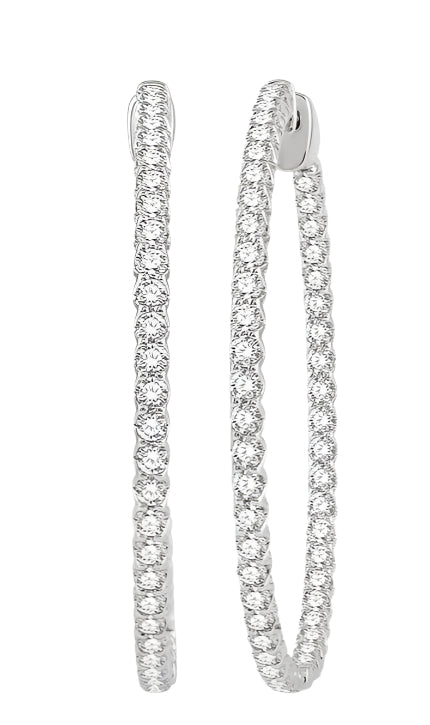 Parkplace Jewelers Inside-Out Diamond Hoop Earrings 628C0PPFGERWG-3.00