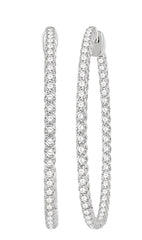 Parkplace Jewelers Inside-Out Diamond Hoop Earrings 628C0PPFGERWG-3.00