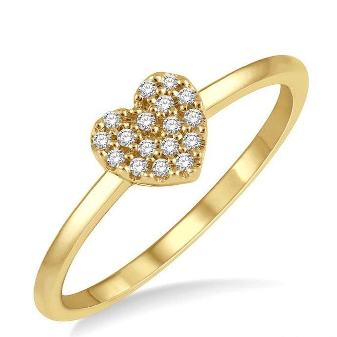 Parkplace Jewelers Stackable Heart Shape Petite Diamond Fashion Ring 389A8PPTSYG