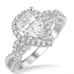 Parkplace Jewelers Pear Shape Semi-Mount Halo Diamond Engagement Ring 226J2PPFHWG-SM