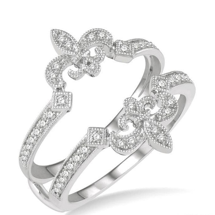 Parkplace Jewelers Fleur De Lis Diamond Insert Ring 29686PPFHWG