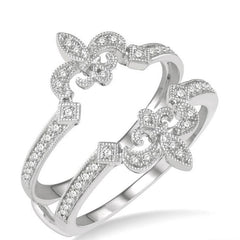 Parkplace Jewelers Fleur De Lis Diamond Insert Ring 29686PPFHWG