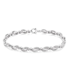 Parkplace Jewelers Silver Diamond Bracelet 85158PPSSSLTB