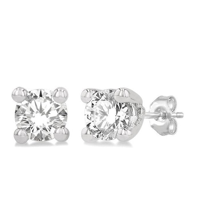 Parkplace Jewelers Round Shape Diamond Stud Earrings 66308PPFGERWG