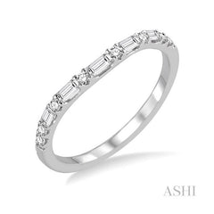ASHI Baguette Diamond Wedding Band 31305PPFHWG