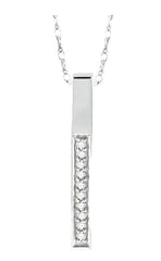 Parkplace Jewelers Vertical Bar Diamond Pendant 92008PPTXPDW