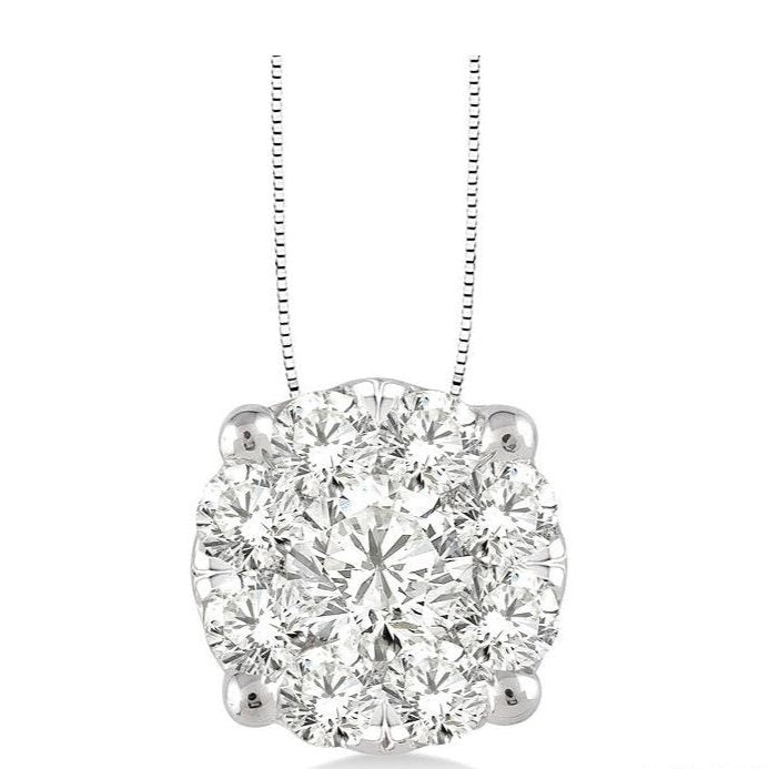 Parkplace Jewelers Round Shape Lovebright Essential Diamond Solitaire Pendant 91751PPFVPDWG