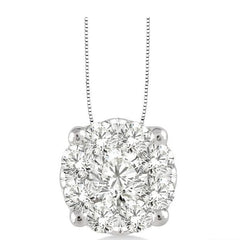 Parkplace Jewelers Round Shape Lovebright Essential Diamond Solitaire Pendant 91751PPFVPDWG
