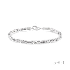 ASHI Silver Diamond Bracelet 85238PPSSSLTB