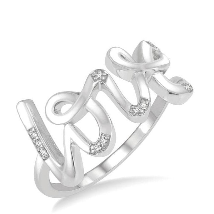 Parkplace Jewelers Silver Love Diamond Fashion Ring 84119PPSSSLRG